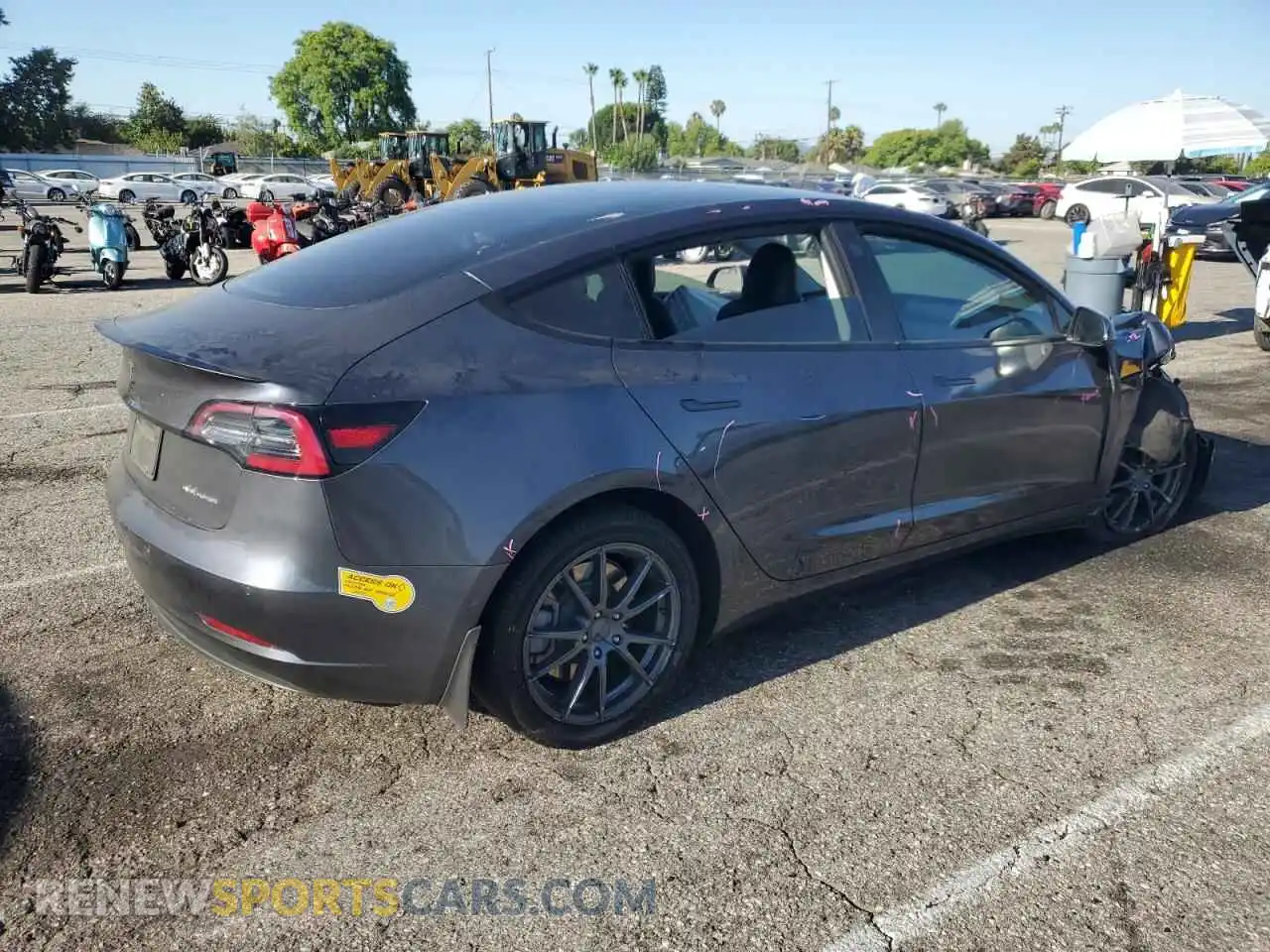 3 Photograph of a damaged car 5YJ3E1EB7MF070942 TESLA MODEL 3 2021