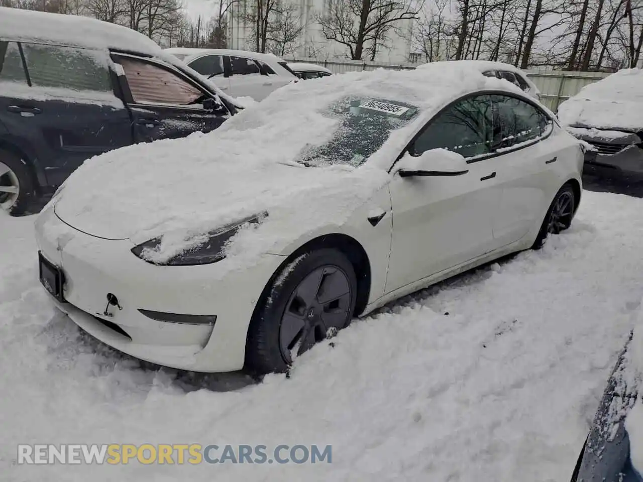 1 Photograph of a damaged car 5YJ3E1EB7MF078619 TESLA MODEL 3 2021