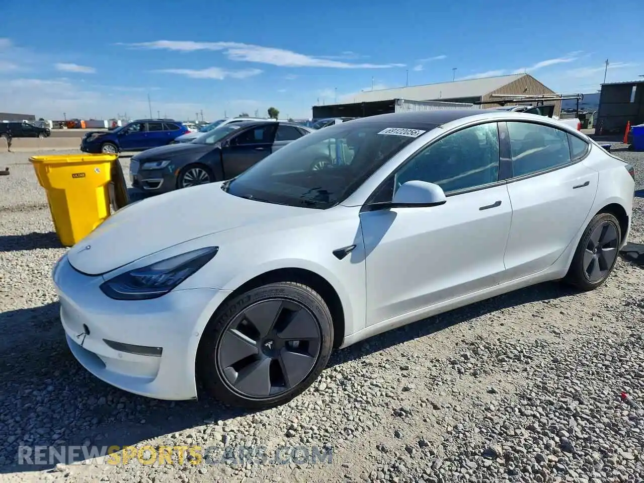 1 Photograph of a damaged car 5YJ3E1EB7MF849385 TESLA MODEL 3 2021
