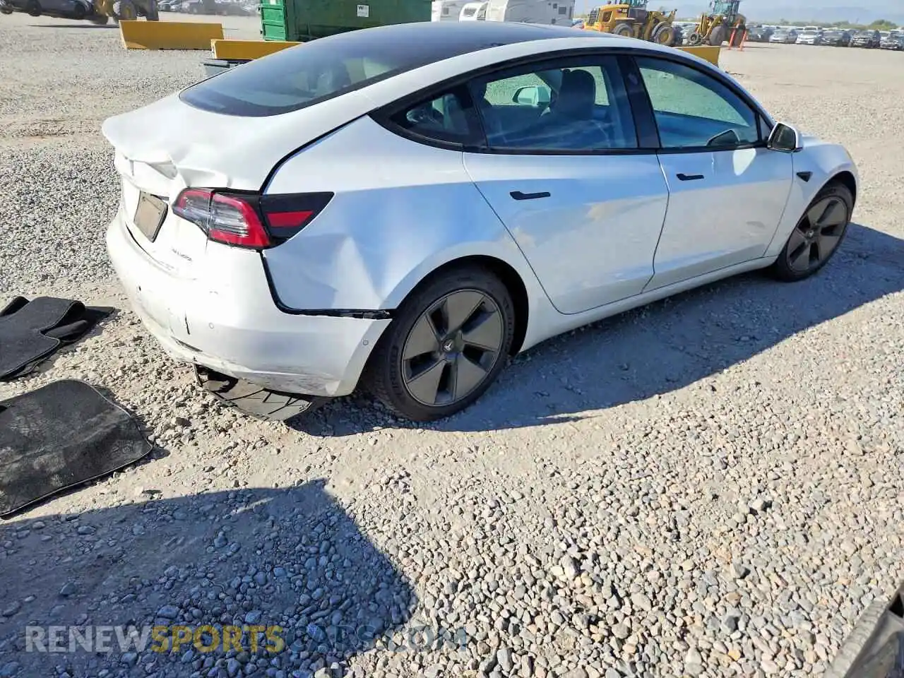 3 Photograph of a damaged car 5YJ3E1EB7MF849385 TESLA MODEL 3 2021