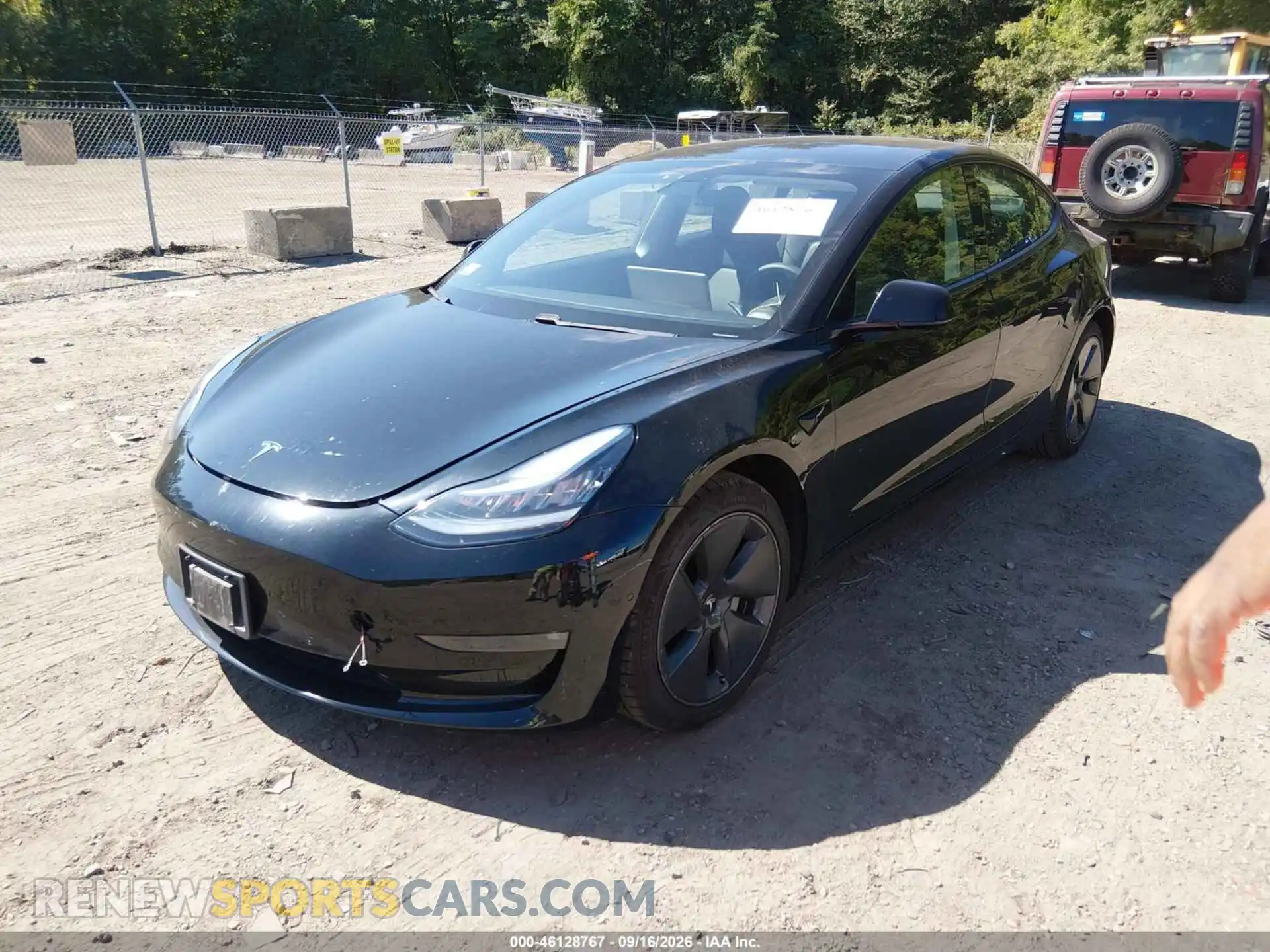 2 Photograph of a damaged car 5YJ3E1EB7MF855476 TESLA MODEL 3 2021