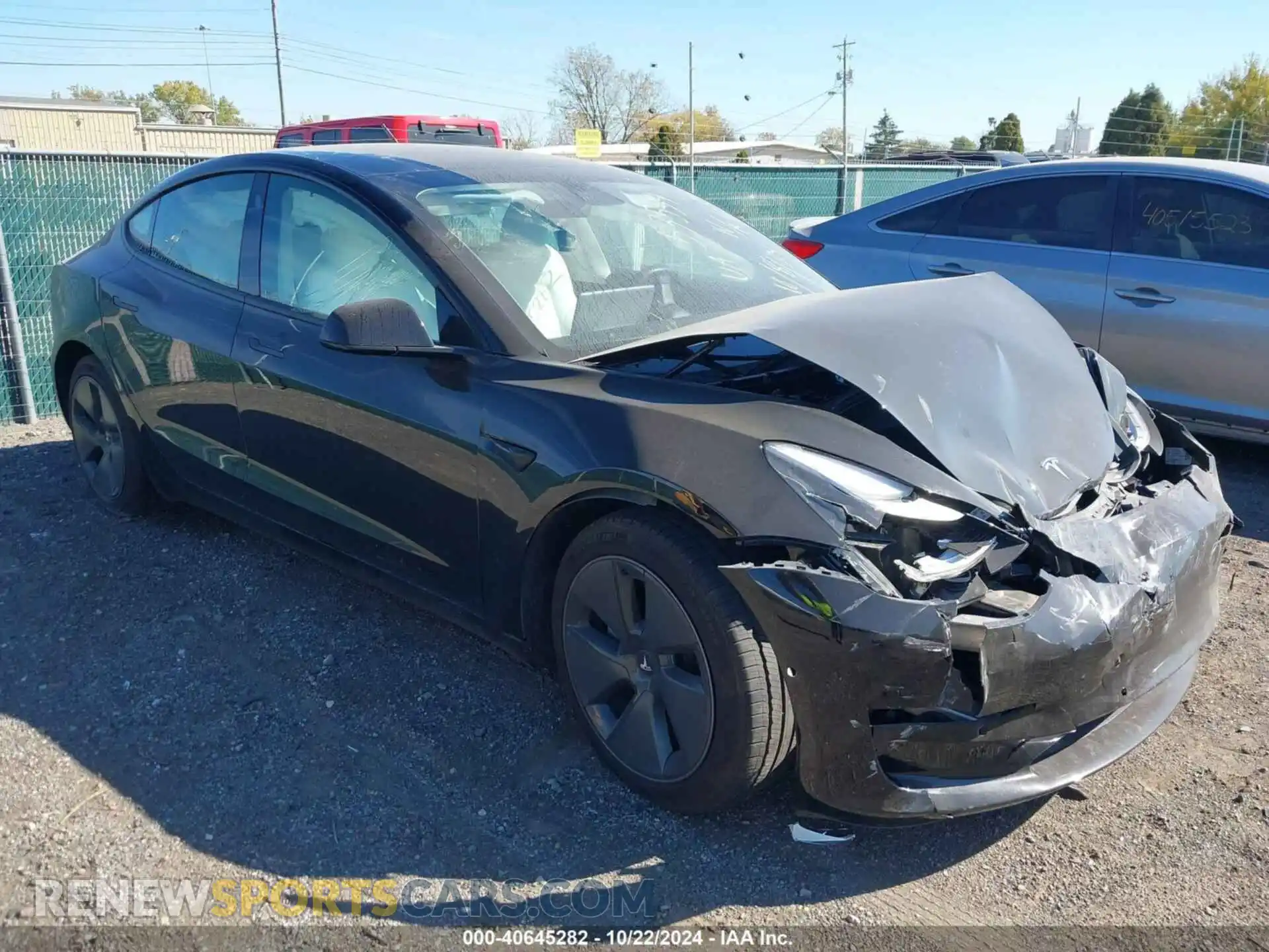 1 Photograph of a damaged car 5YJ3E1EB7MF858460 TESLA MODEL 3 2021