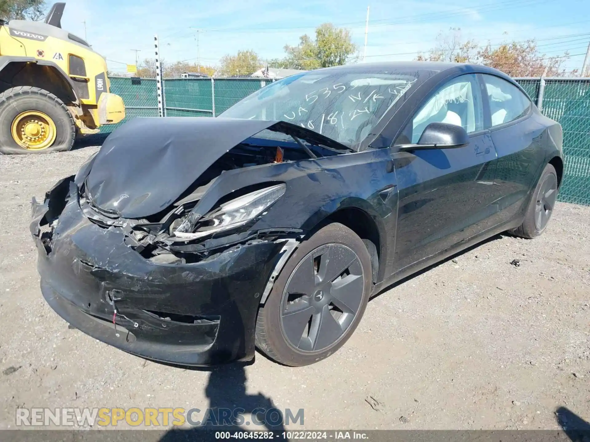 2 Photograph of a damaged car 5YJ3E1EB7MF858460 TESLA MODEL 3 2021