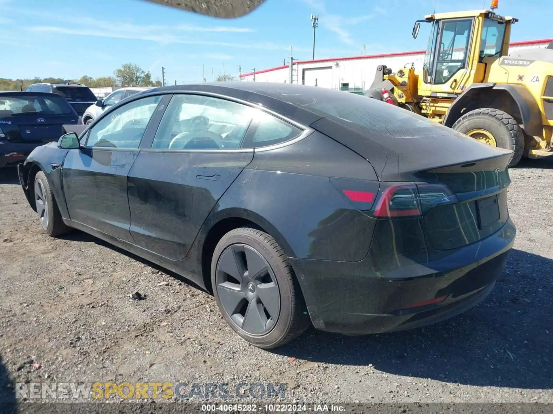 3 Photograph of a damaged car 5YJ3E1EB7MF858460 TESLA MODEL 3 2021