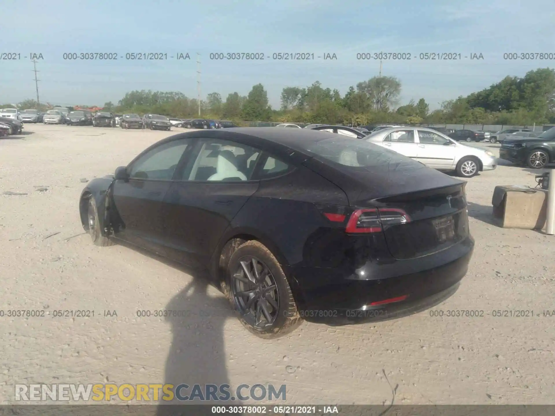3 Photograph of a damaged car 5YJ3E1EB7MF858474 TESLA MODEL 3 2021