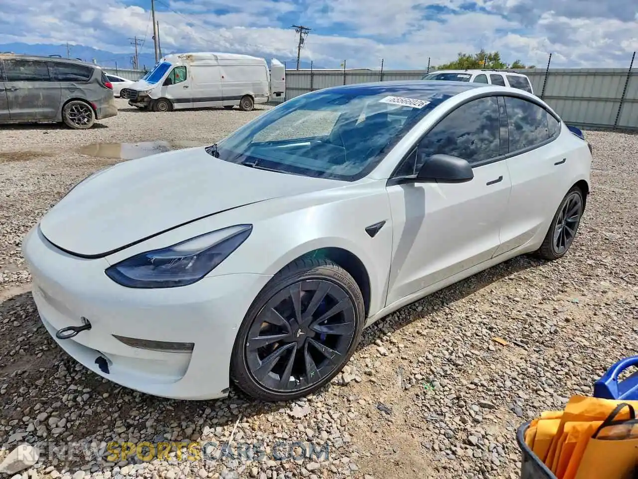1 fotografías del automóvil dañado 5YJ3E1EB7MF868969 TESLA MODEL 3 2021