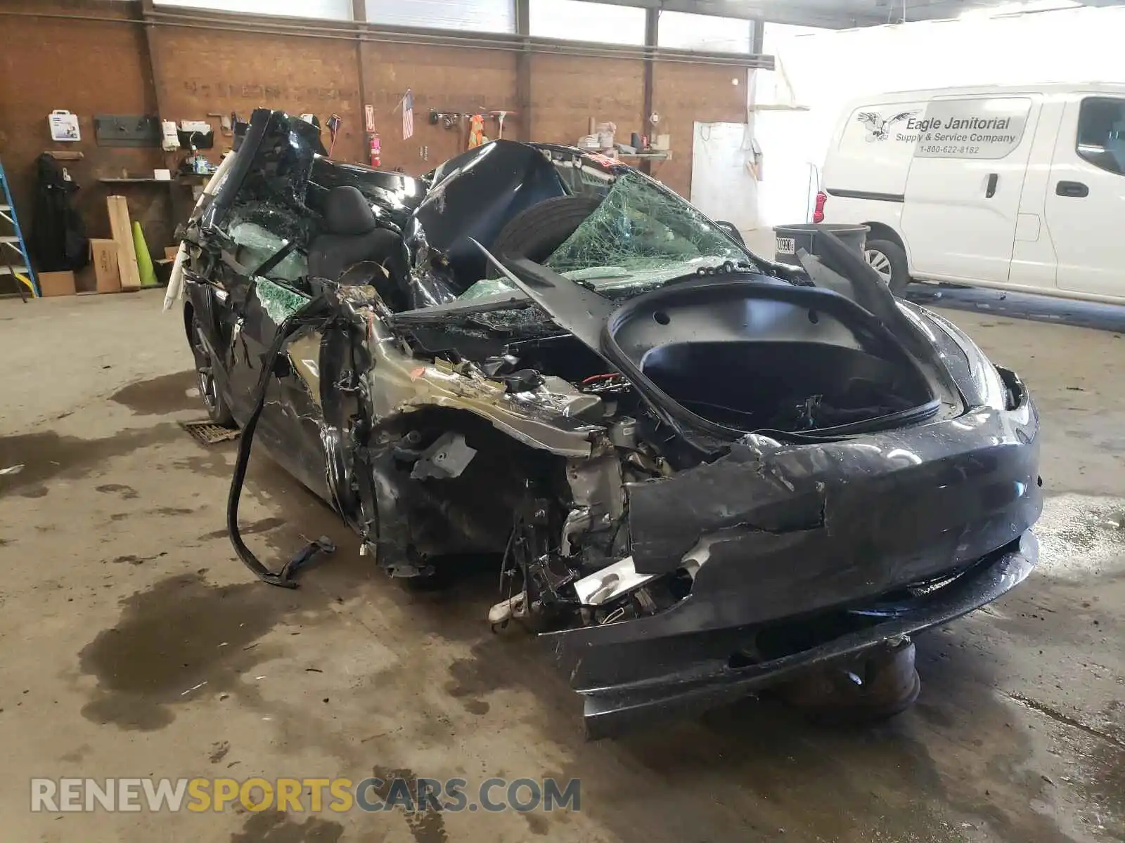 1 Photograph of a damaged car 5YJ3E1EB7MF901940 TESLA MODEL 3 2021