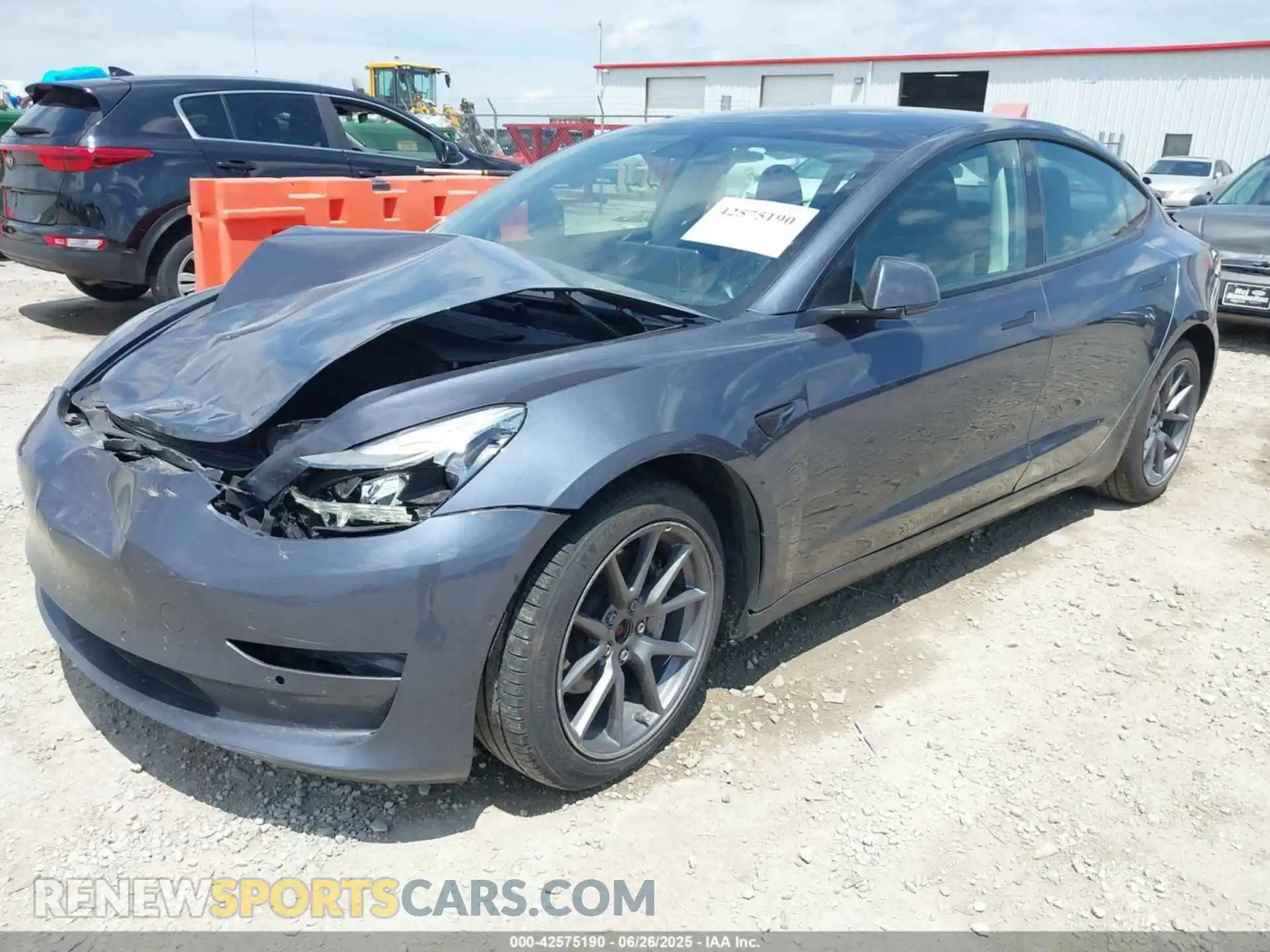2 Photograph of a damaged car 5YJ3E1EB7MF903512 TESLA MODEL 3 2021
