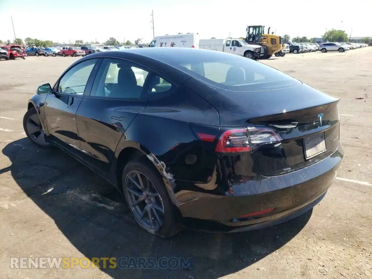 3 Photograph of a damaged car 5YJ3E1EB7MF906460 TESLA MODEL 3 2021