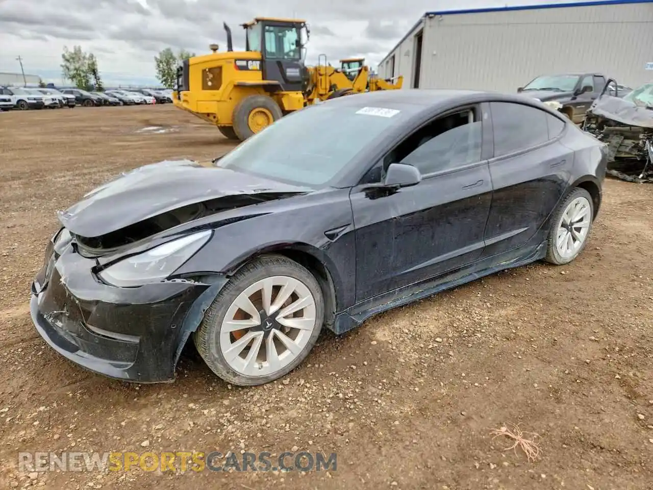 1 Photograph of a damaged car 5YJ3E1EB7MF916616 TESLA MODEL 3 2021