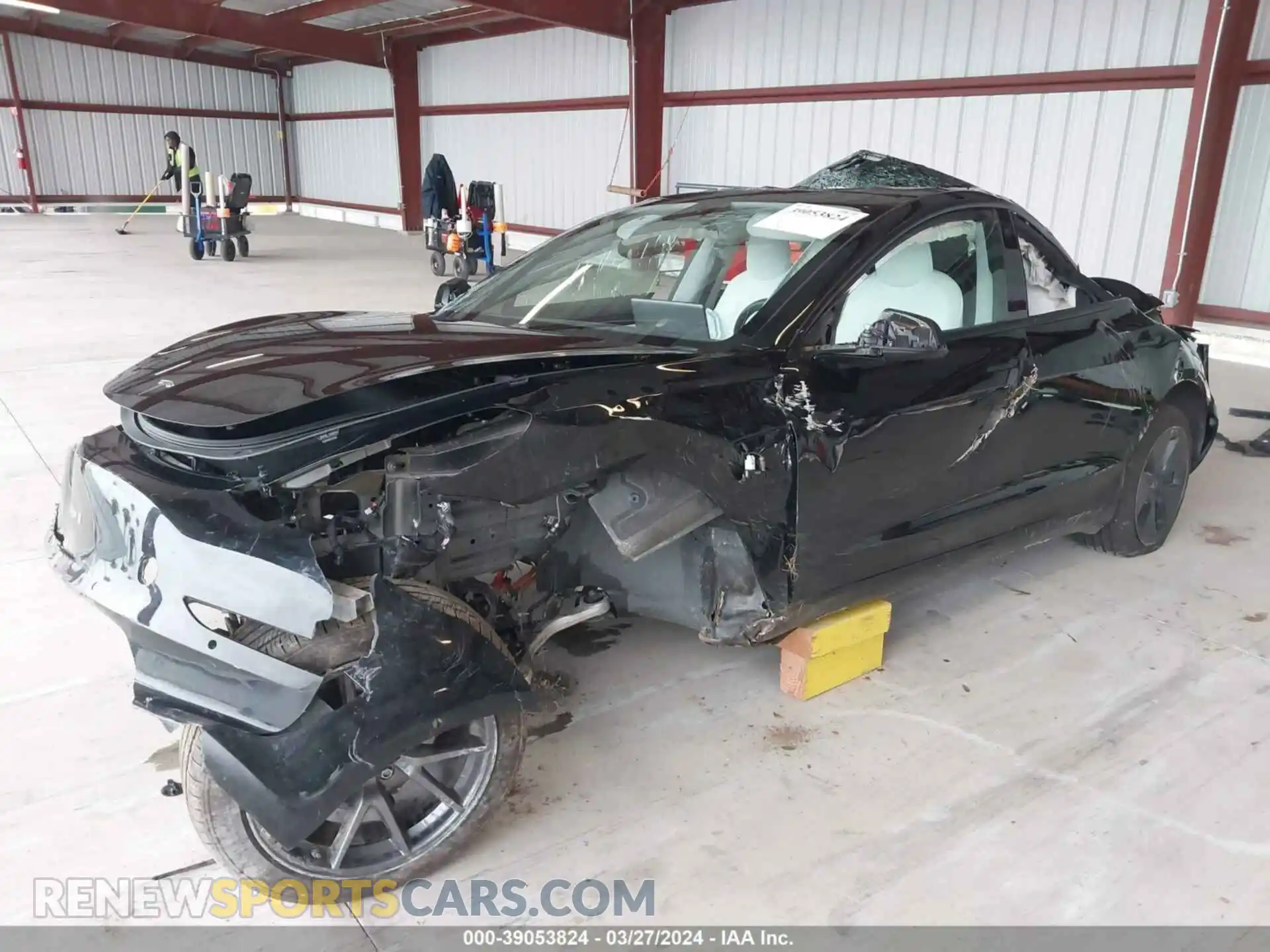 2 Photograph of a damaged car 5YJ3E1EB7MF937479 TESLA MODEL 3 2021