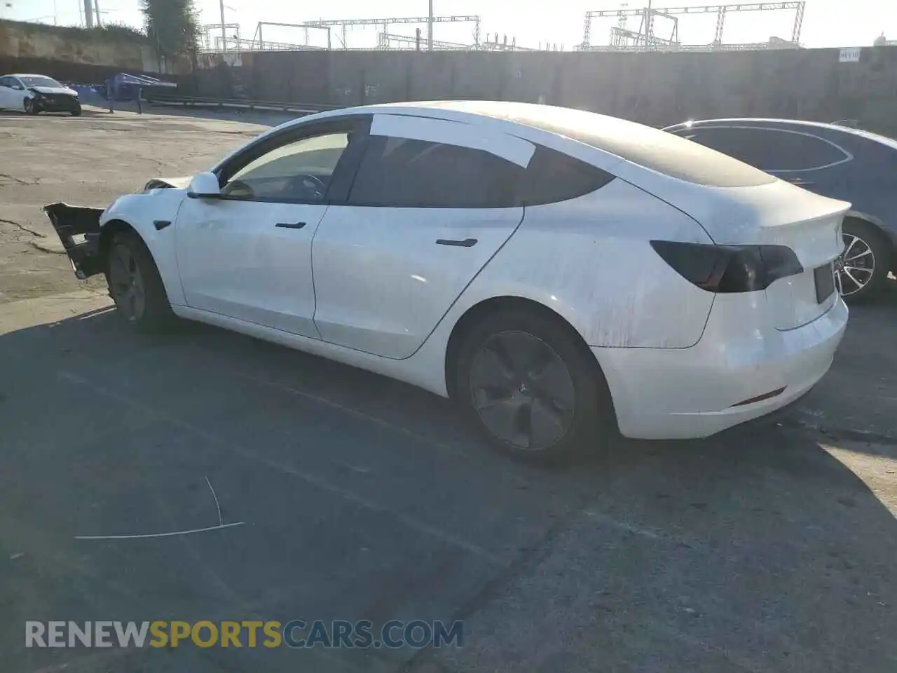 2 Photograph of a damaged car 5YJ3E1EB7MF938082 TESLA MODEL 3 2021