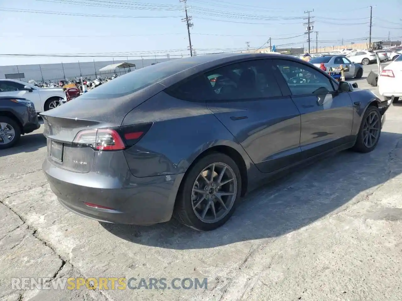 3 Photograph of a damaged car 5YJ3E1EB7MF938468 TESLA MODEL 3 2021