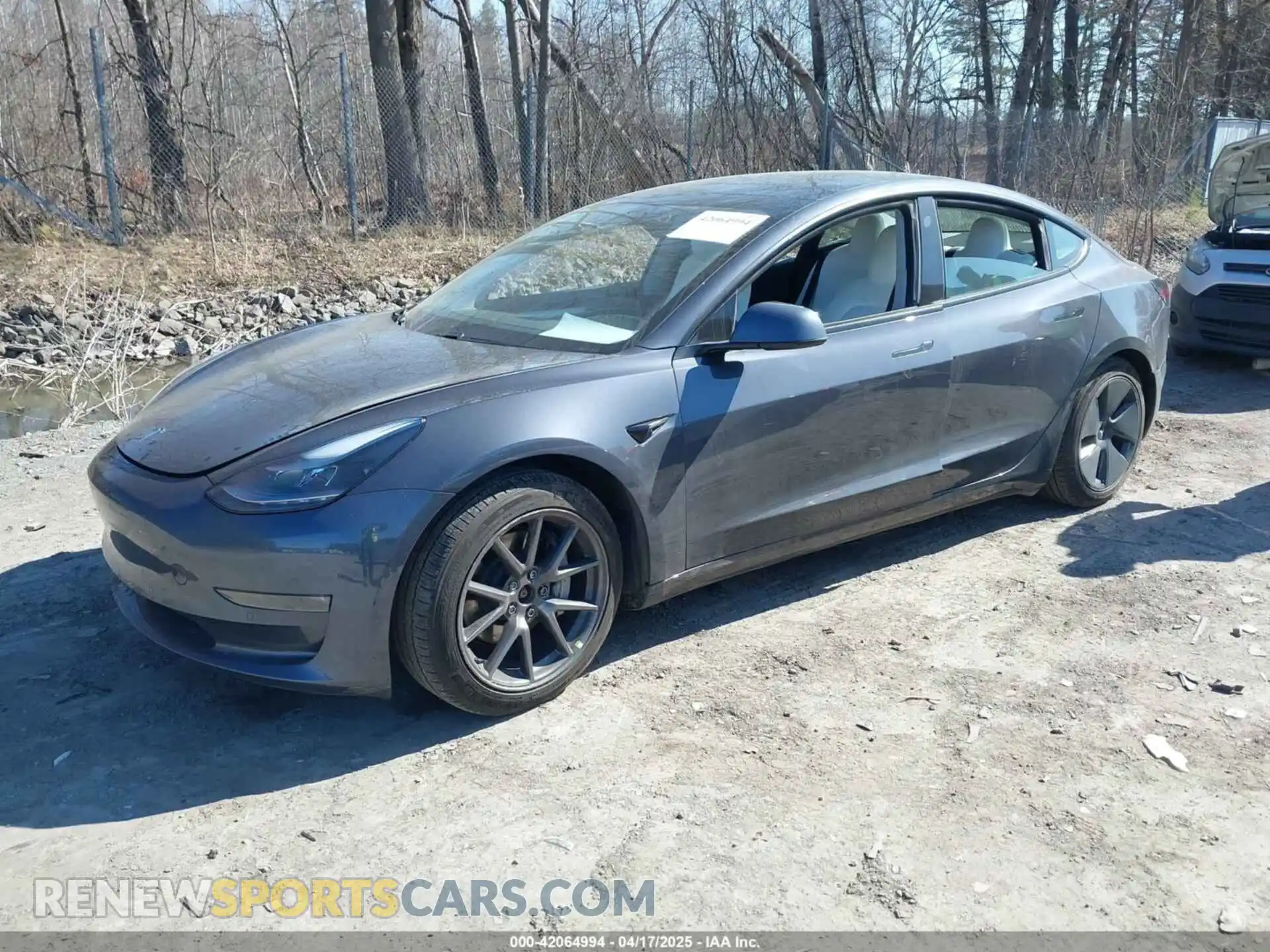 2 Photograph of a damaged car 5YJ3E1EB7MF981272 TESLA MODEL 3 2021