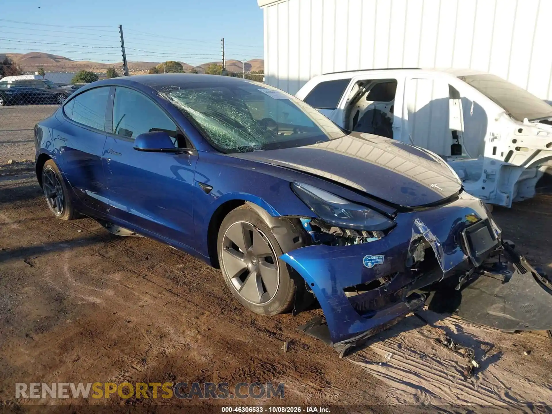 1 Фотография поврежденного автомобиля 5YJ3E1EB7MF999013 TESLA MODEL 3 2021