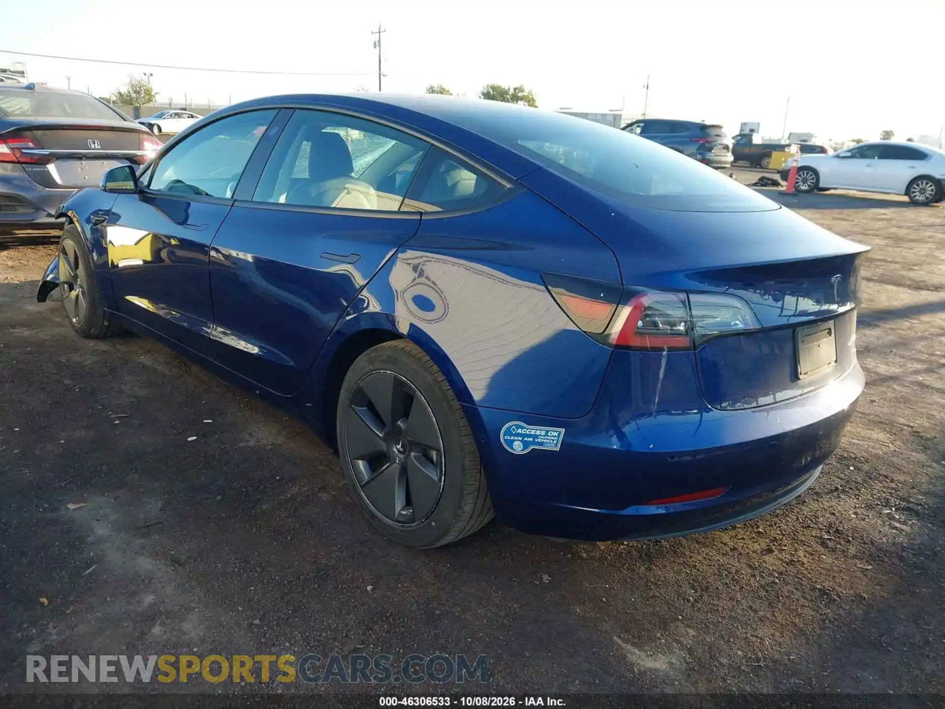 3 Фотография поврежденного автомобиля 5YJ3E1EB7MF999013 TESLA MODEL 3 2021