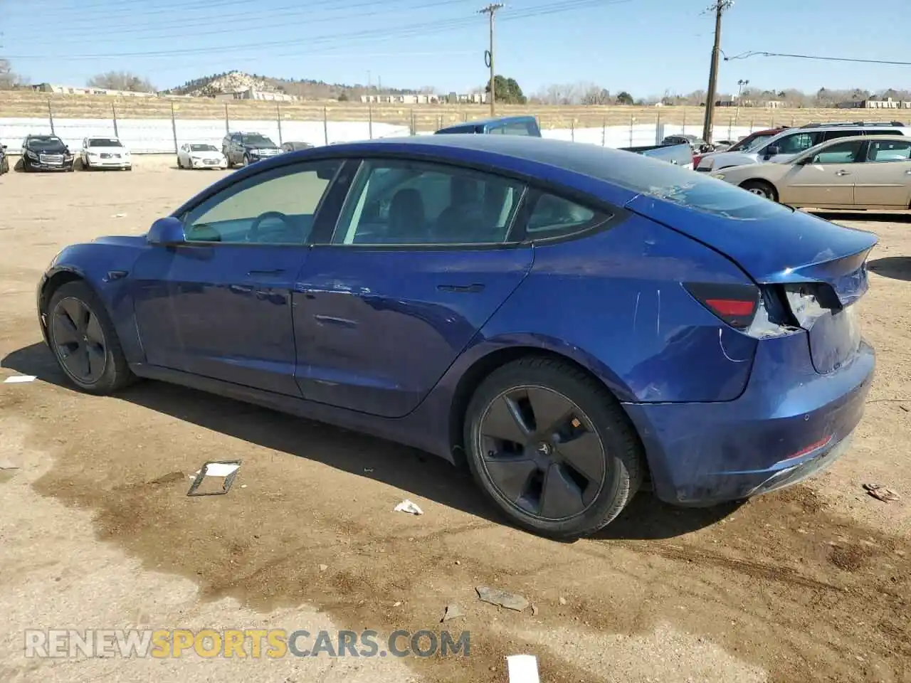 2 Photograph of a damaged car 5YJ3E1EB8MF003072 TESLA MODEL 3 2021