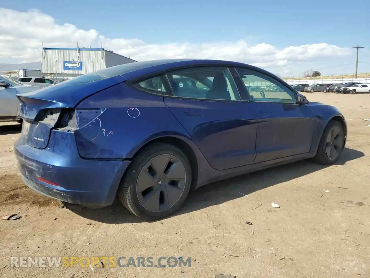 3 Photograph of a damaged car 5YJ3E1EB8MF003072 TESLA MODEL 3 2021
