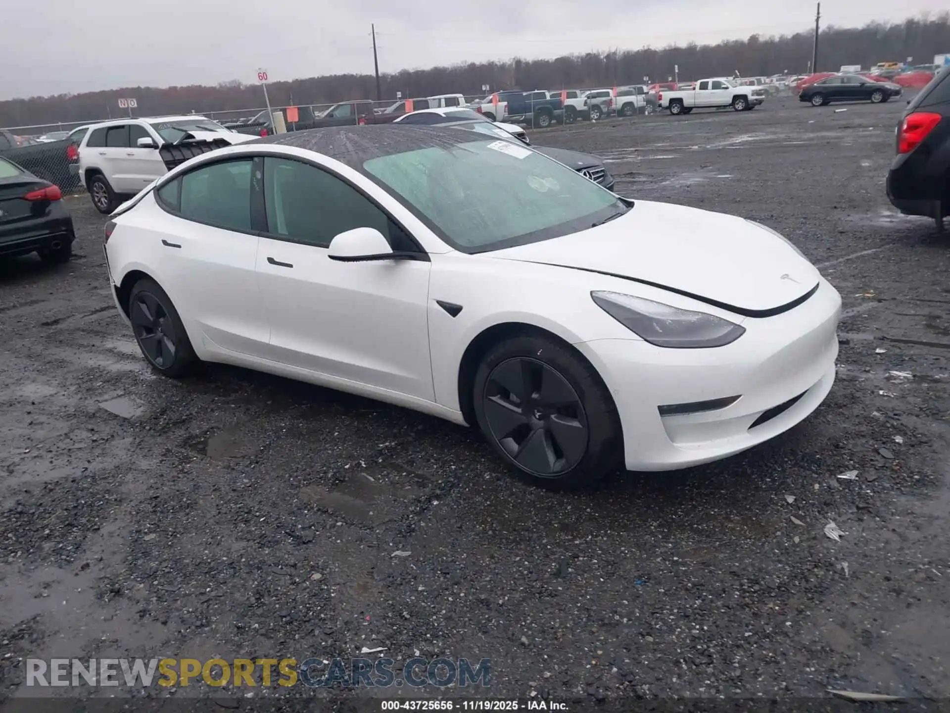 1 Photograph of a damaged car 5YJ3E1EB8MF032863 TESLA MODEL 3 2021