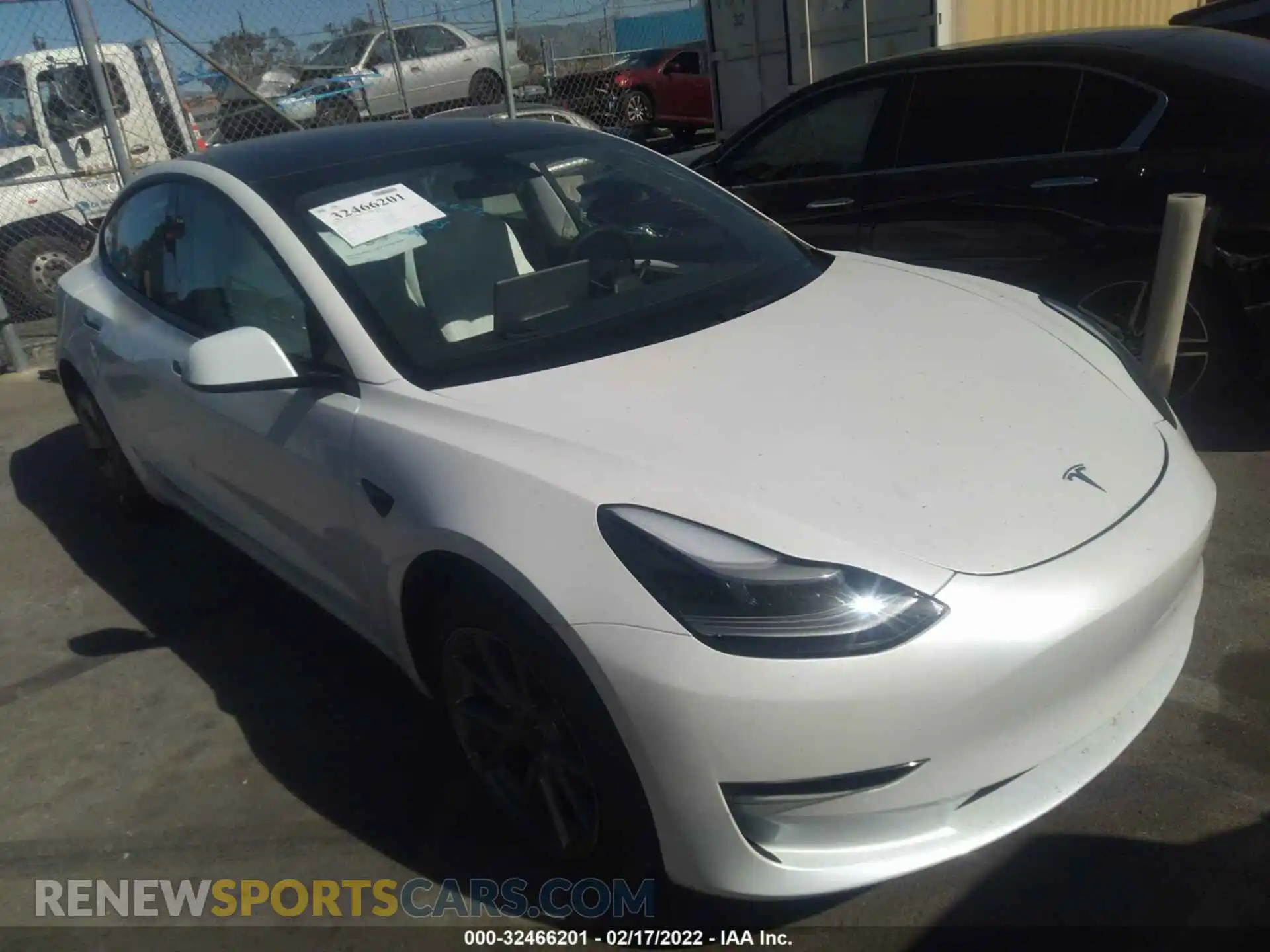 1 Photograph of a damaged car 5YJ3E1EB8MF034239 TESLA MODEL 3 2021