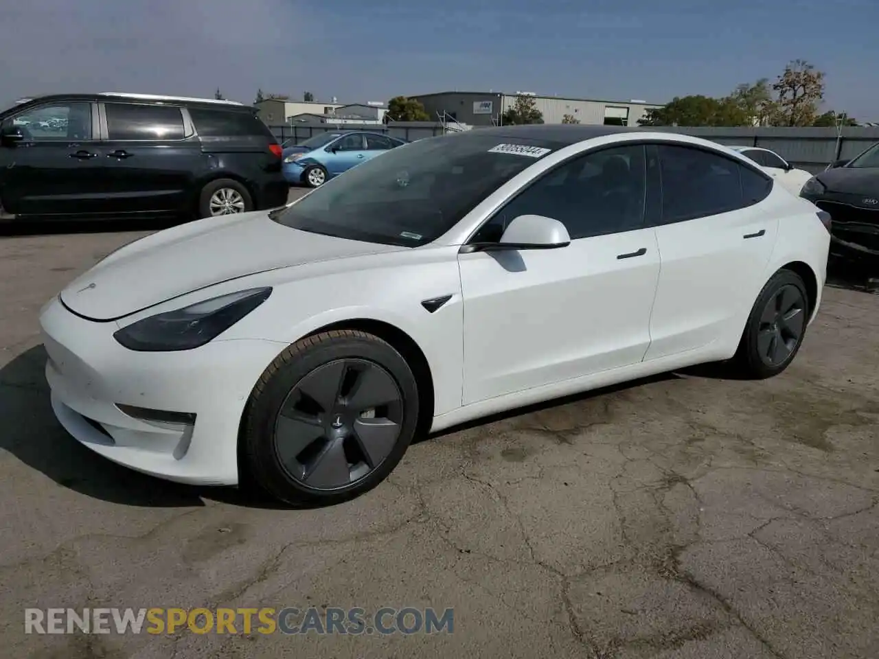 1 Photograph of a damaged car 5YJ3E1EB8MF046231 TESLA MODEL 3 2021