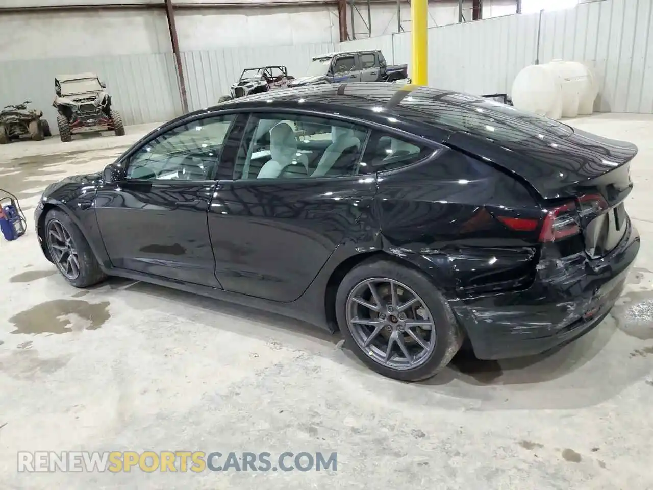 2 Photograph of a damaged car 5YJ3E1EB8MF048996 TESLA MODEL 3 2021