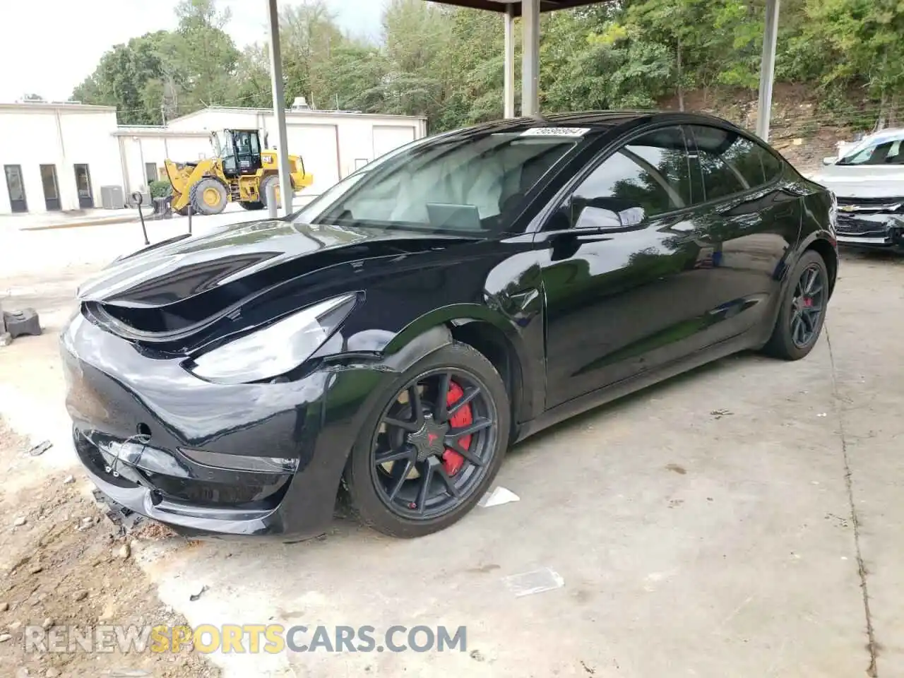 1 Photograph of a damaged car 5YJ3E1EB8MF067399 TESLA MODEL 3 2021