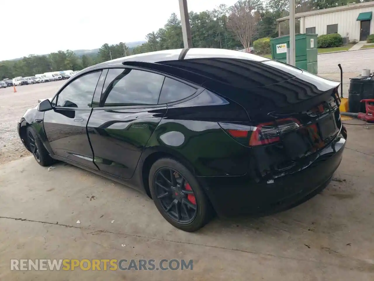 2 Photograph of a damaged car 5YJ3E1EB8MF067399 TESLA MODEL 3 2021