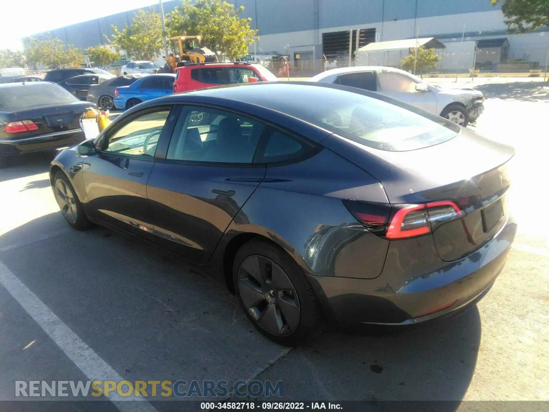 3 Photograph of a damaged car 5YJ3E1EB8MF077110 TESLA MODEL 3 2021