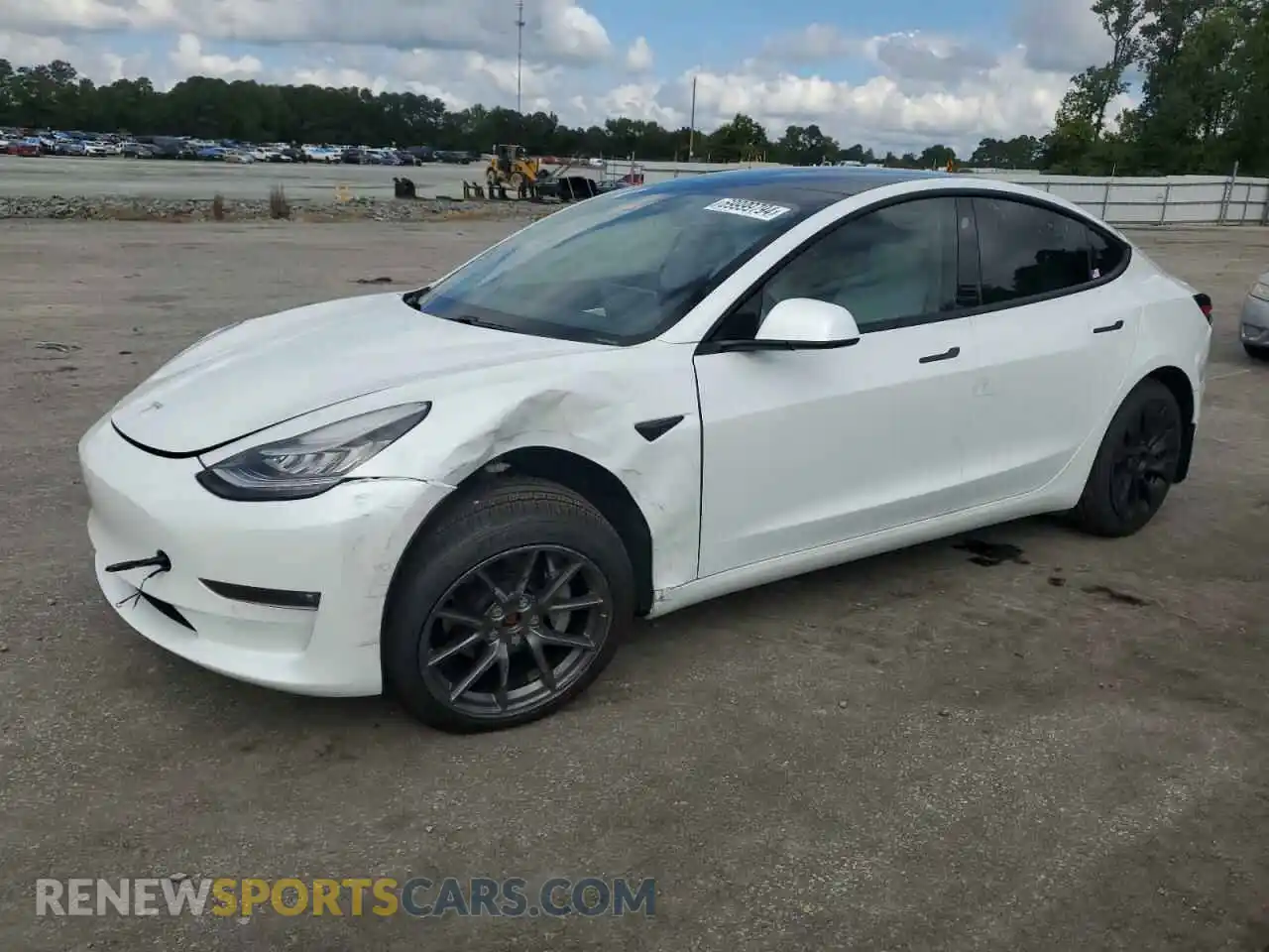 1 Photograph of a damaged car 5YJ3E1EB8MF856040 TESLA MODEL 3 2021