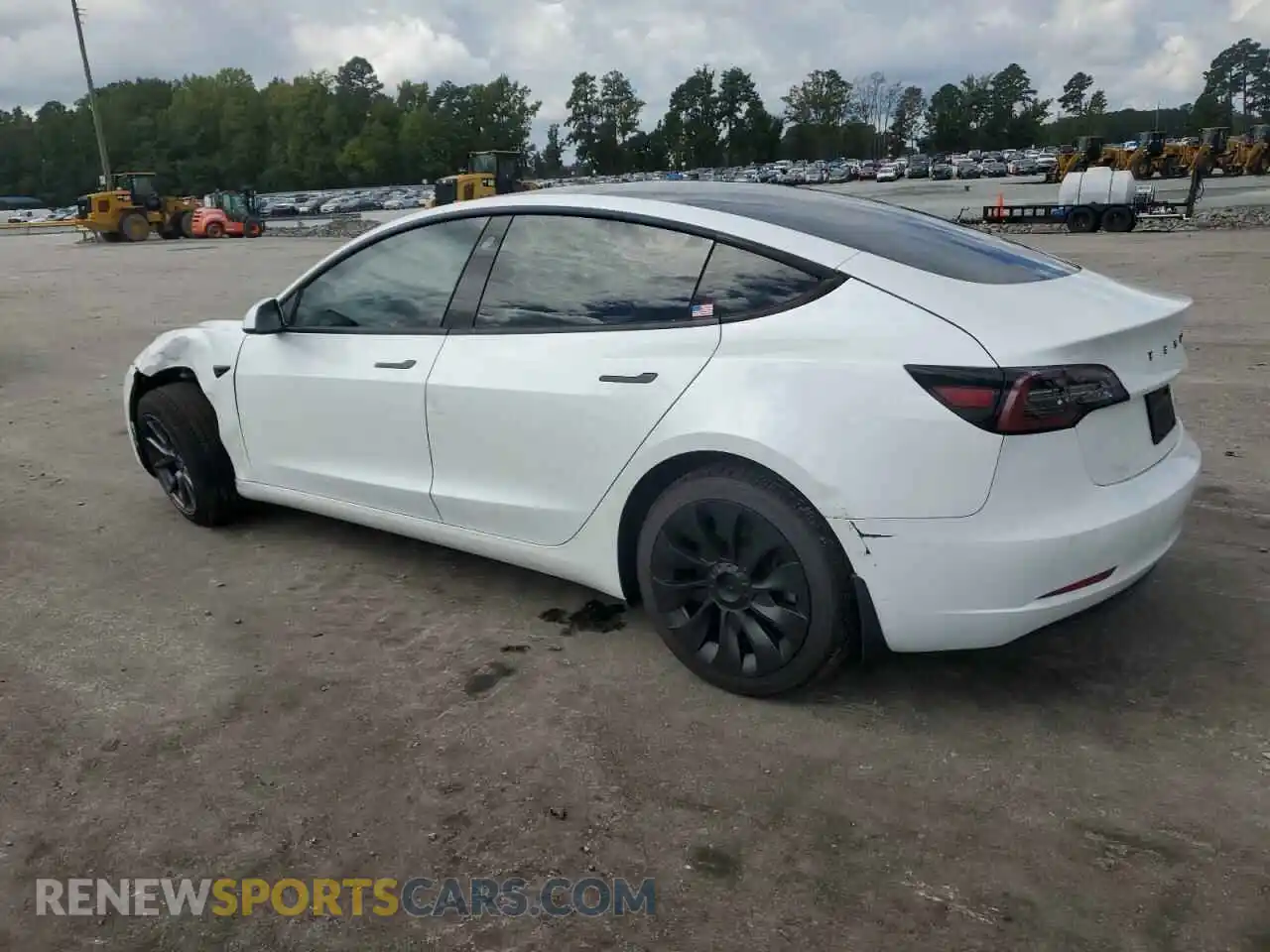 2 Photograph of a damaged car 5YJ3E1EB8MF856040 TESLA MODEL 3 2021