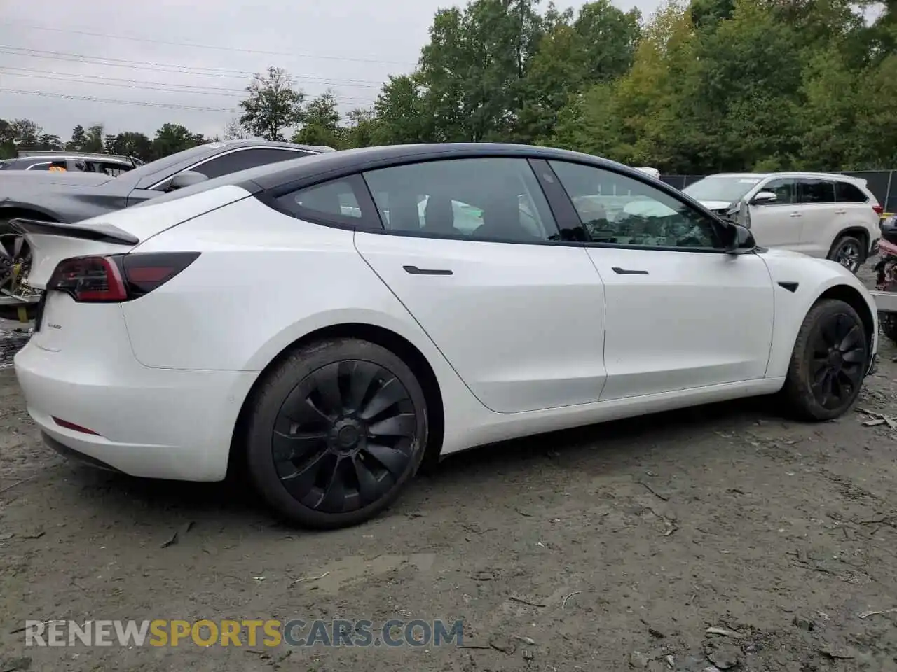3 Photograph of a damaged car 5YJ3E1EB8MF859813 TESLA MODEL 3 2021
