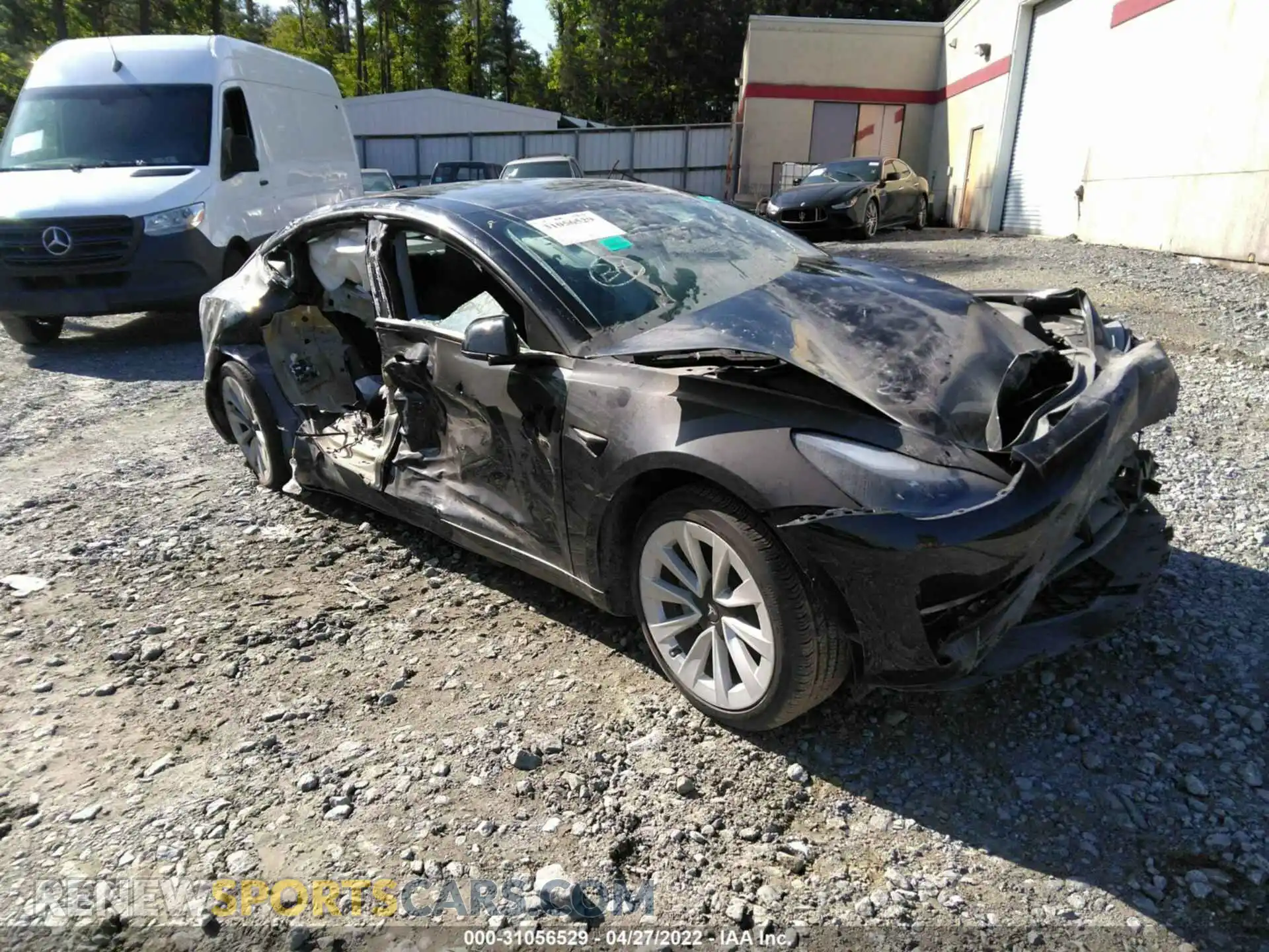 1 Photograph of a damaged car 5YJ3E1EB8MF924188 TESLA MODEL 3 2021
