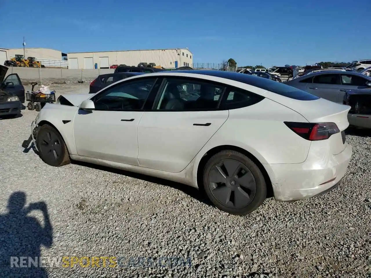 2 fotografías del automóvil dañado 5YJ3E1EB8MF979997 TESLA MODEL 3 2021