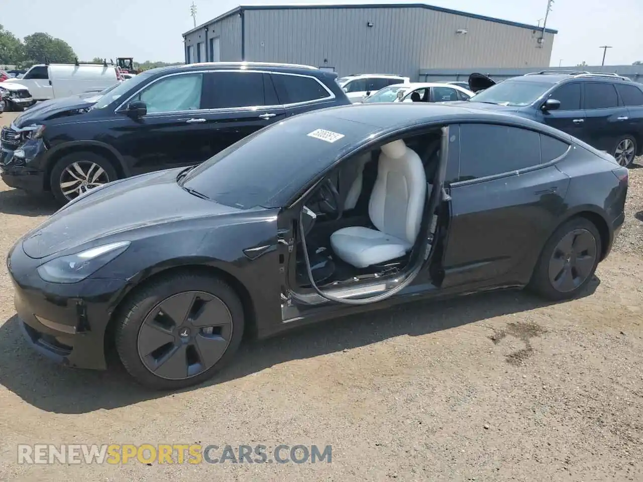 1 Photograph of a damaged car 5YJ3E1EB8MF981247 TESLA MODEL 3 2021