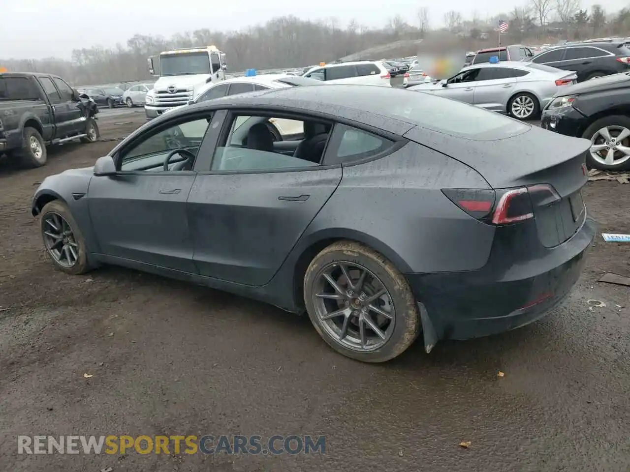 2 Photograph of a damaged car 5YJ3E1EB8MF983905 TESLA MODEL 3 2021