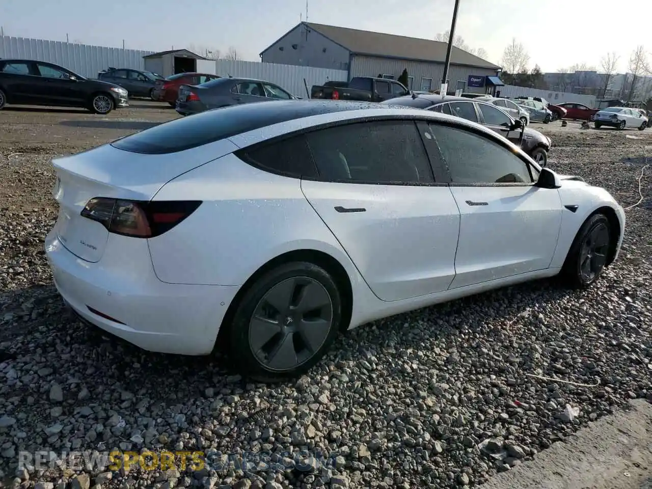 3 Photograph of a damaged car 5YJ3E1EB8MF992992 TESLA MODEL 3 2021