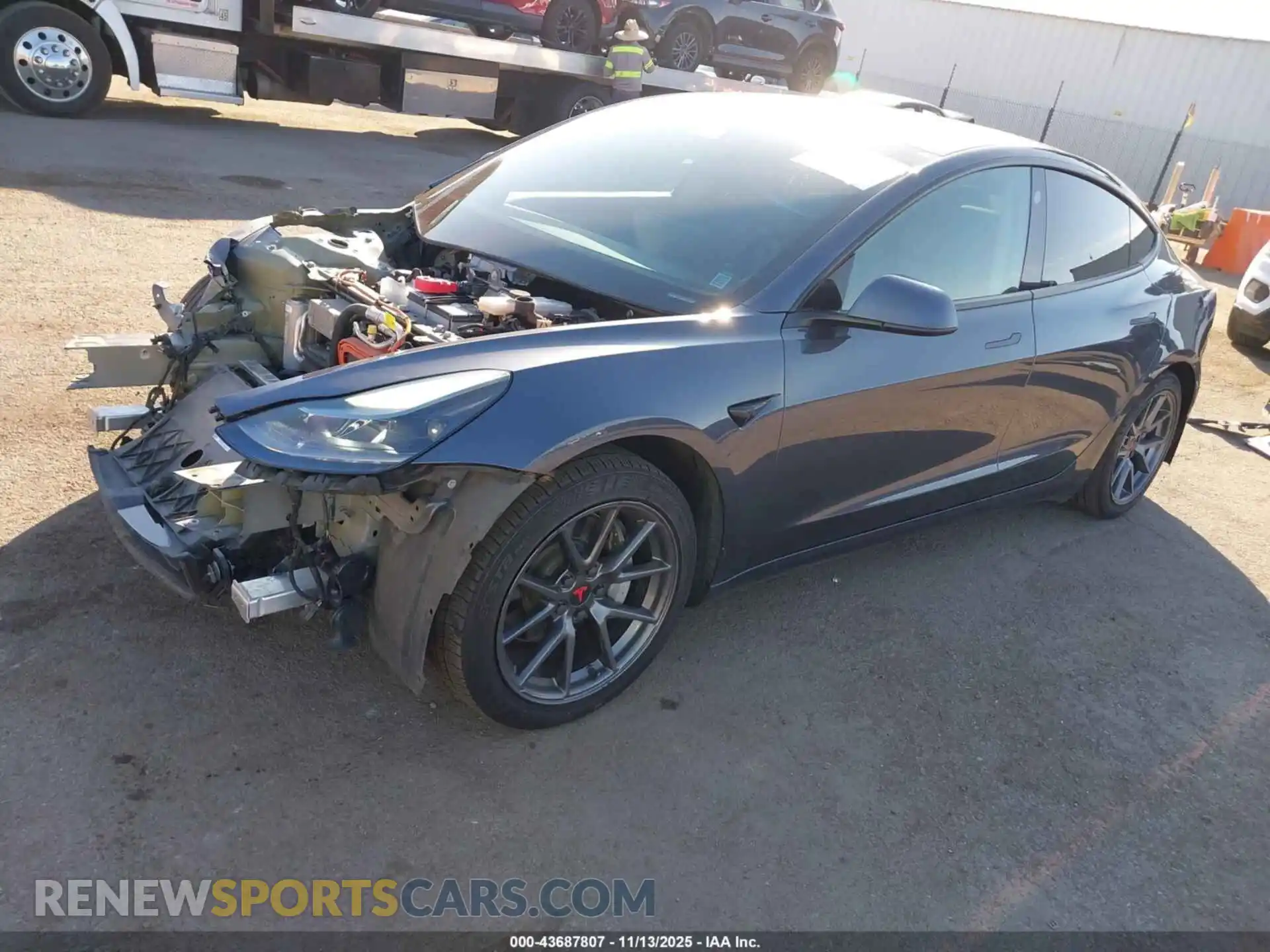 2 Photograph of a damaged car 5YJ3E1EB8MF995925 TESLA MODEL 3 2021