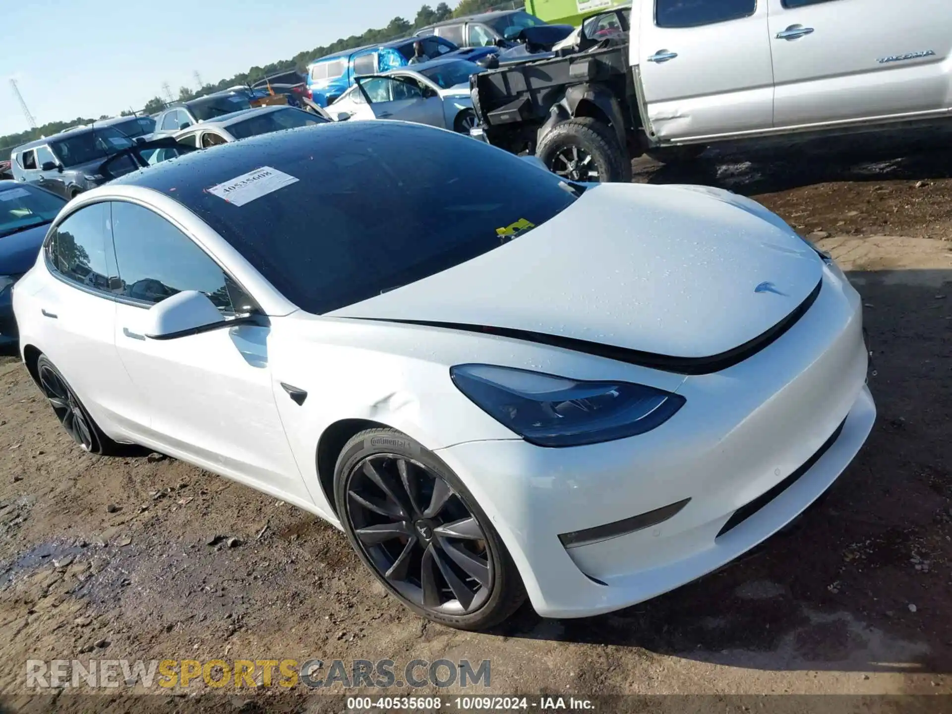 1 Photograph of a damaged car 5YJ3E1EB8MF999506 TESLA MODEL 3 2021