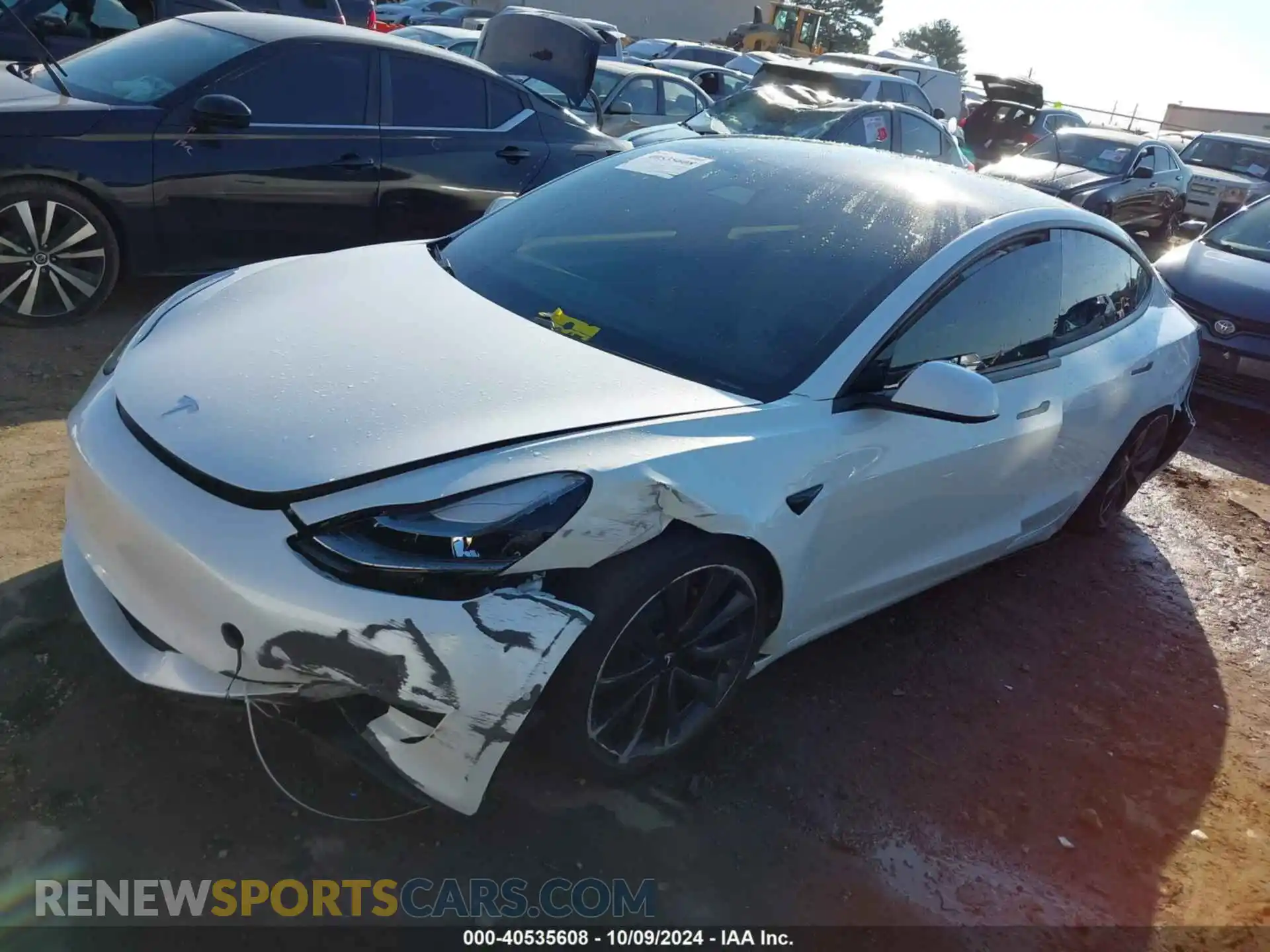 2 Photograph of a damaged car 5YJ3E1EB8MF999506 TESLA MODEL 3 2021