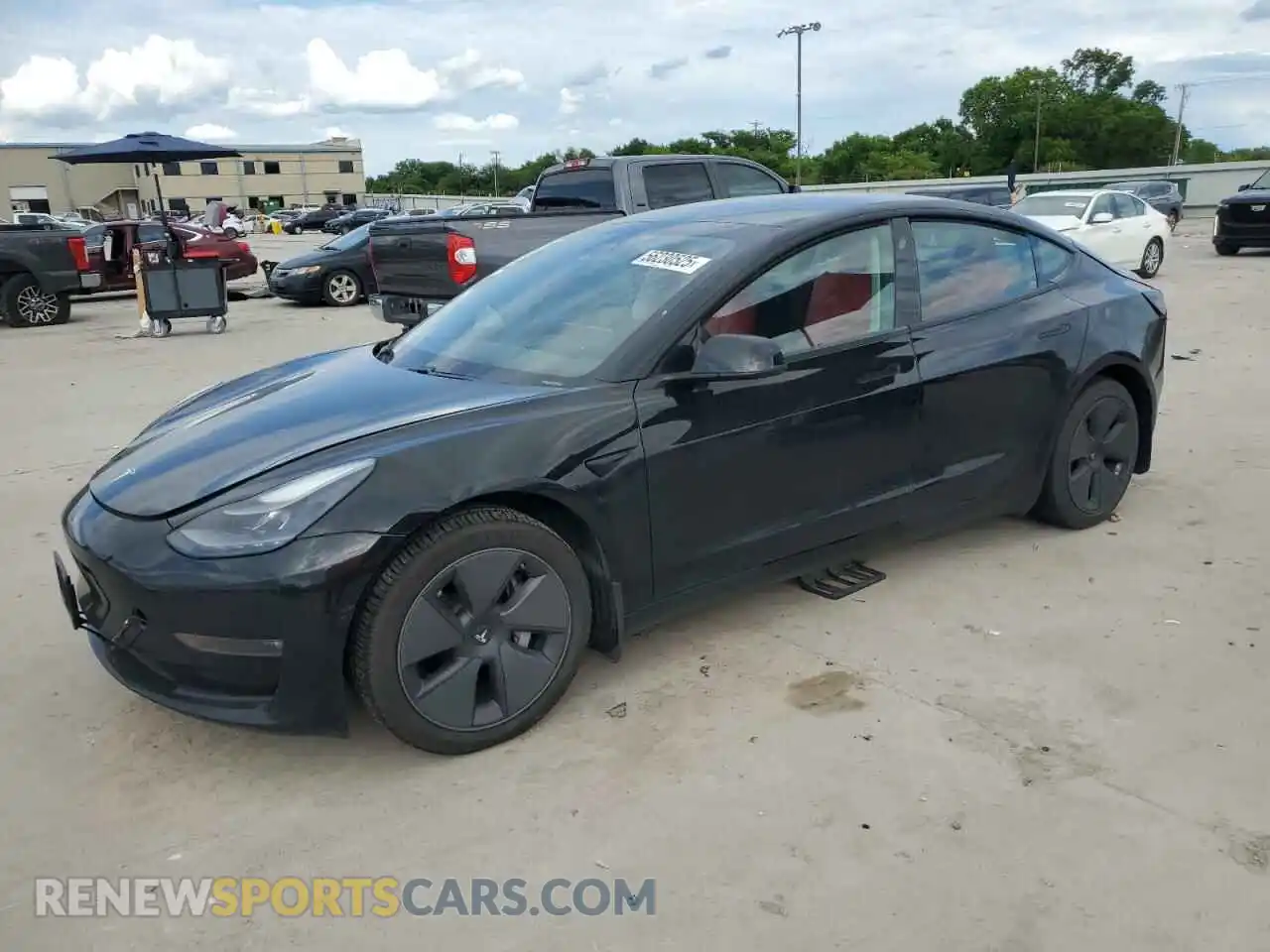 1 Photograph of a damaged car 5YJ3E1EB9MF006708 TESLA MODEL 3 2021