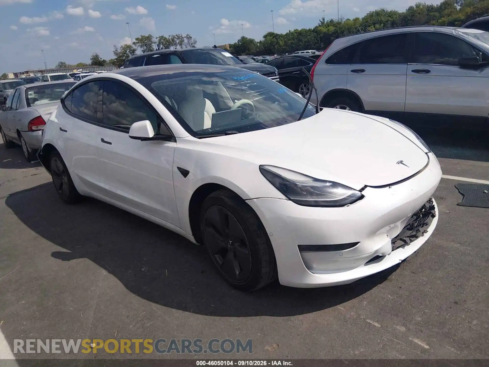1 Photograph of a damaged car 5YJ3E1EB9MF013299 TESLA MODEL 3 2021