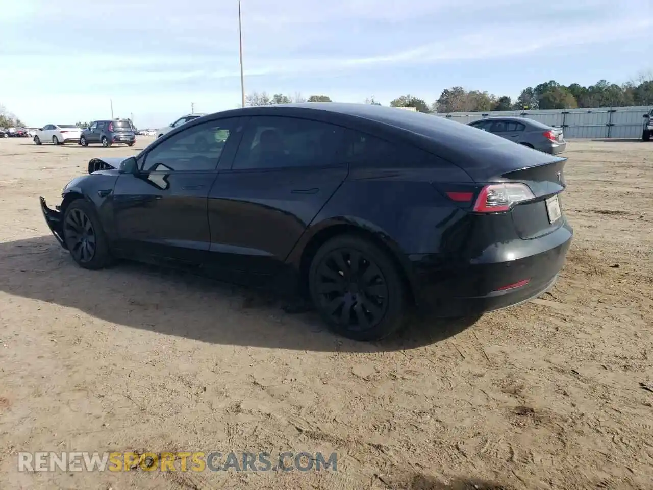 2 Photograph of a damaged car 5YJ3E1EB9MF027638 TESLA MODEL 3 2021