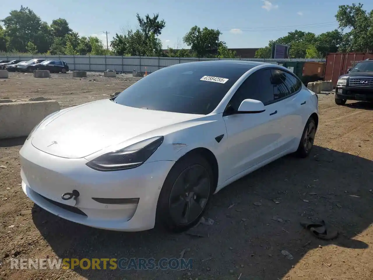 1 Фотография поврежденного автомобиля 5YJ3E1EB9MF067413 TESLA MODEL 3 2021