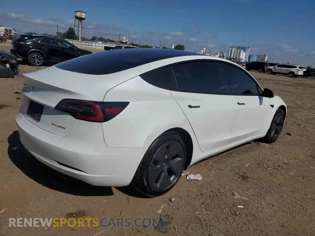 3 Фотография поврежденного автомобиля 5YJ3E1EB9MF067413 TESLA MODEL 3 2021