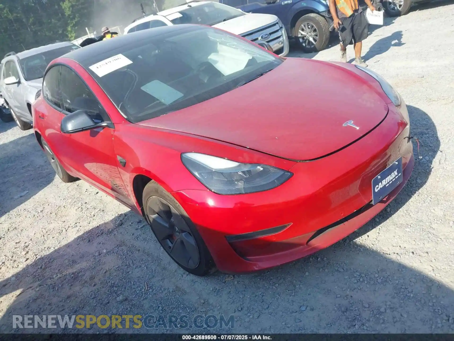 1 Photograph of a damaged car 5YJ3E1EB9MF090237 TESLA MODEL 3 2021