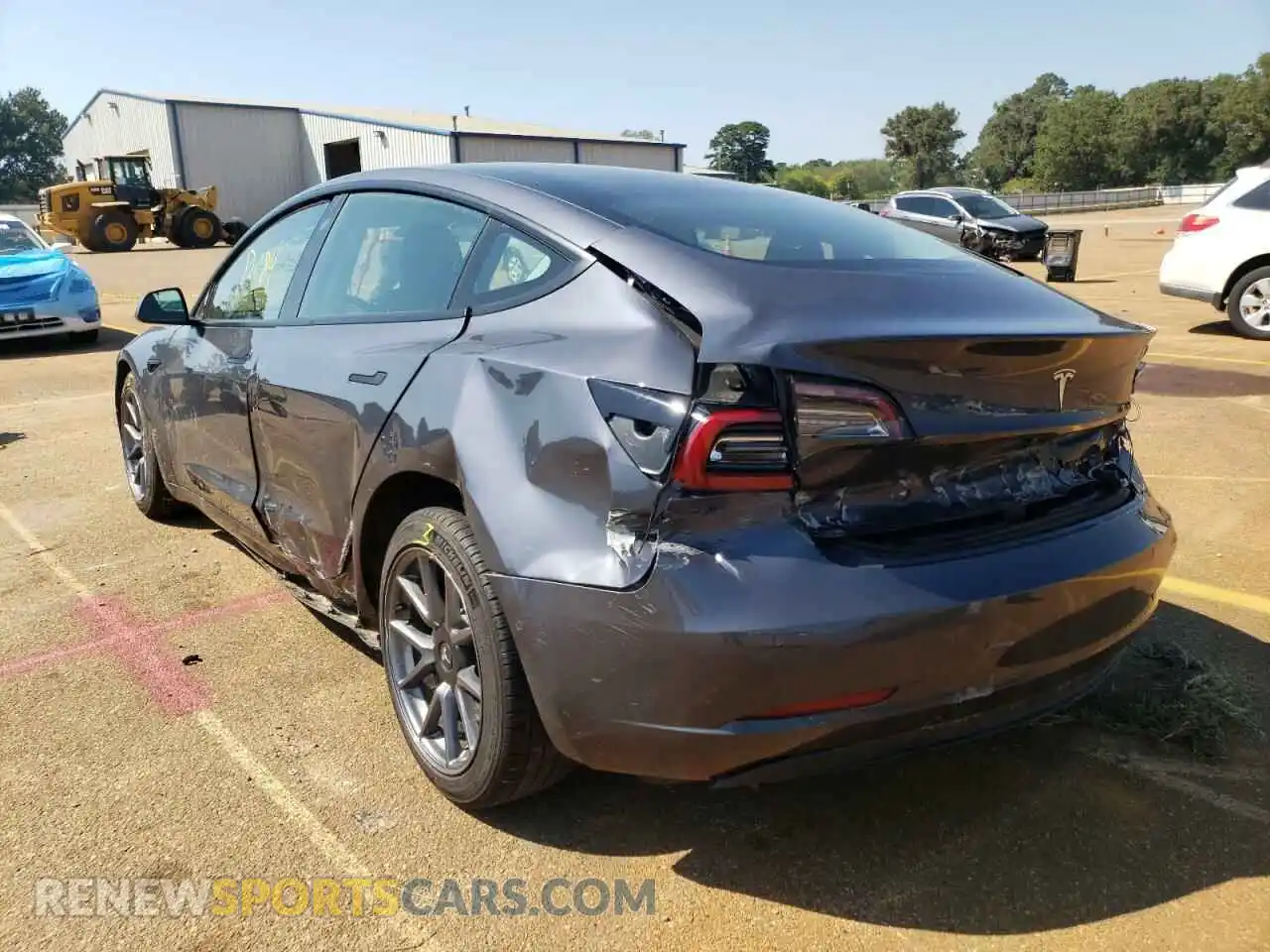 3 Photograph of a damaged car 5YJ3E1EB9MF093137 TESLA MODEL 3 2021