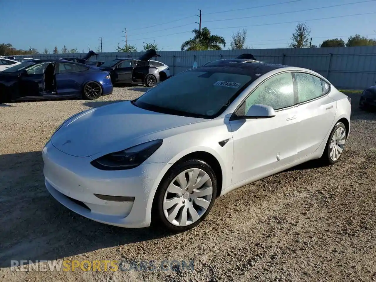 1 Фотография поврежденного автомобиля 5YJ3E1EB9MF094885 TESLA MODEL 3 2021