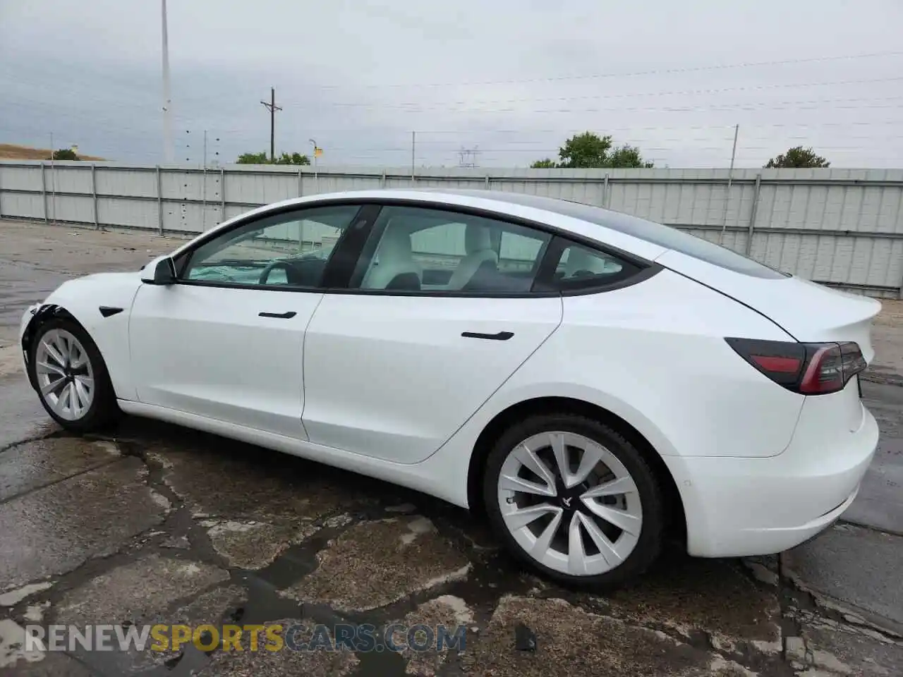 2 Photograph of a damaged car 5YJ3E1EB9MF849971 TESLA MODEL 3 2021
