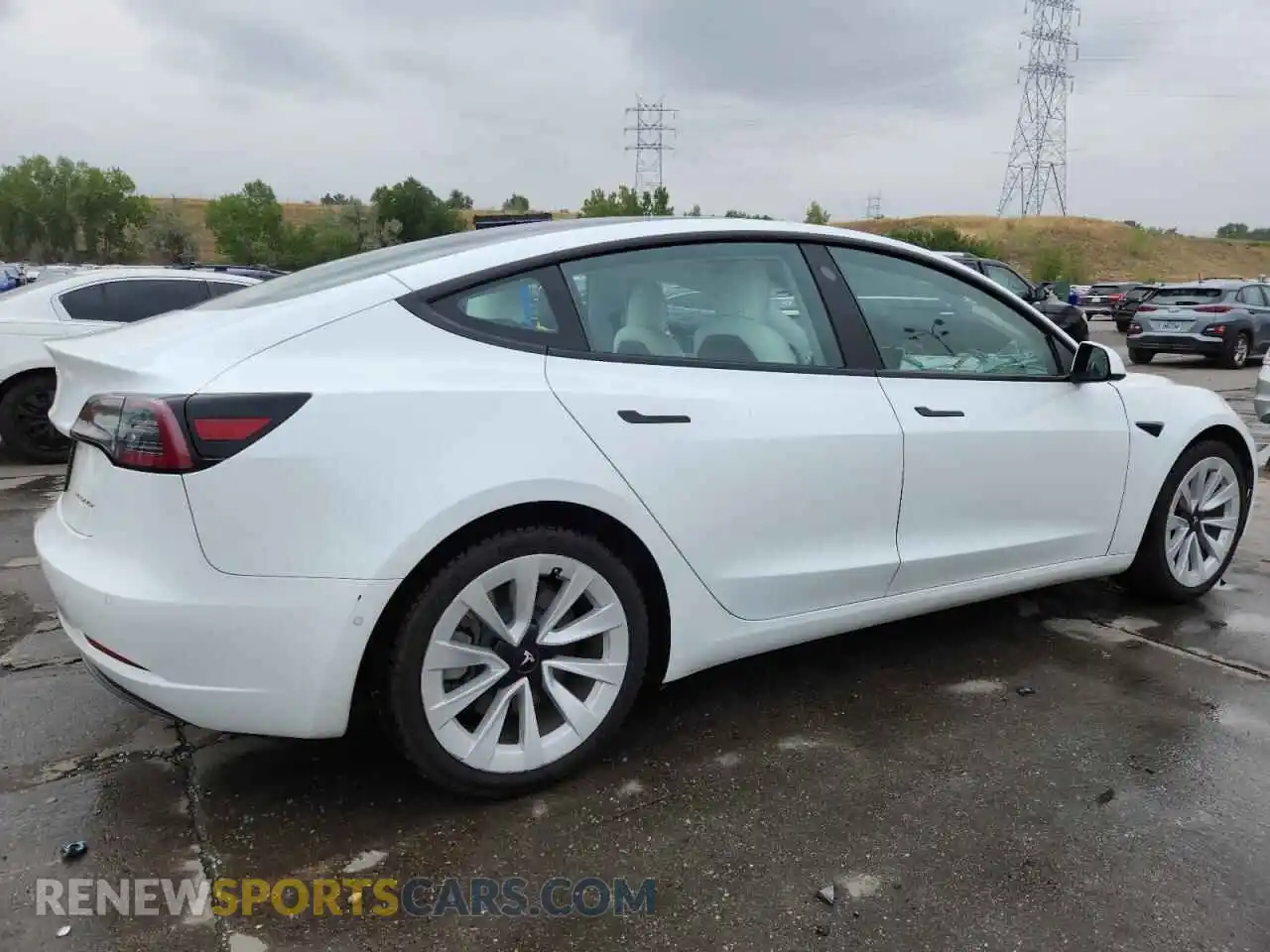 3 Photograph of a damaged car 5YJ3E1EB9MF849971 TESLA MODEL 3 2021